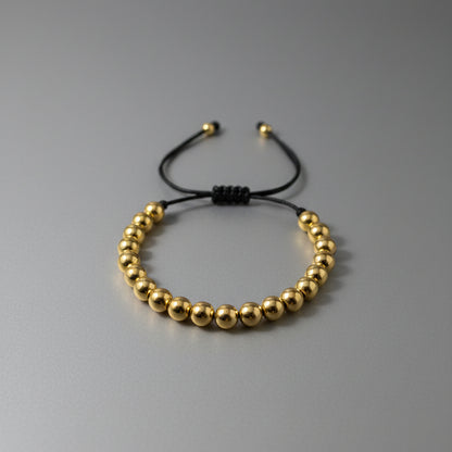 Gold and Silver Tone Beaded Bracelet