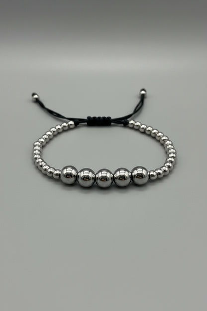 Gold and Silver Tone Beaded Bracelet