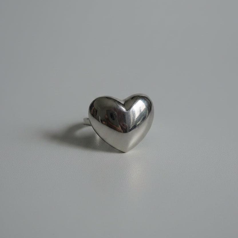 Gold Tone and Silver Ring Heart