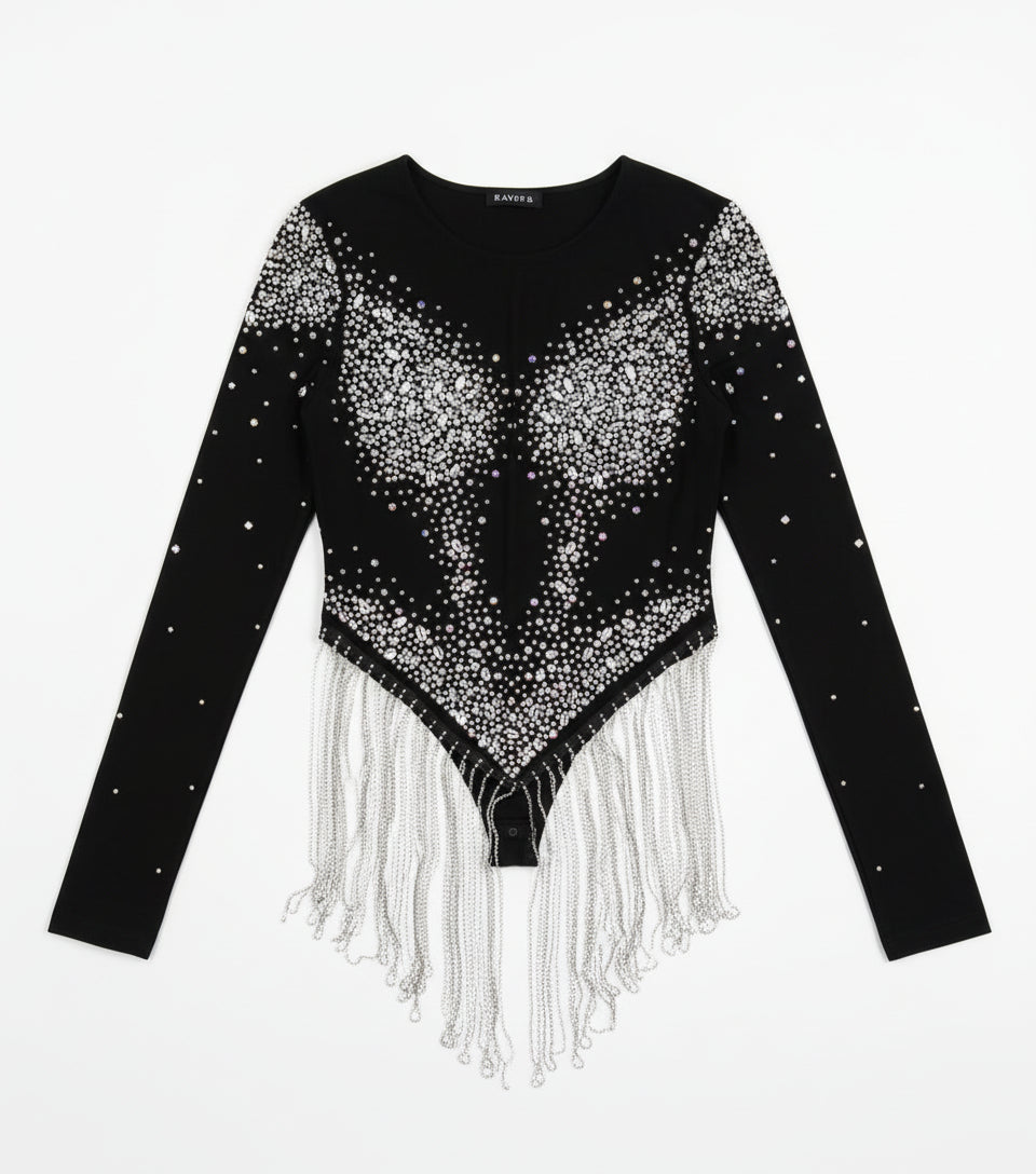 HER GLAM RHINESTONE TOP