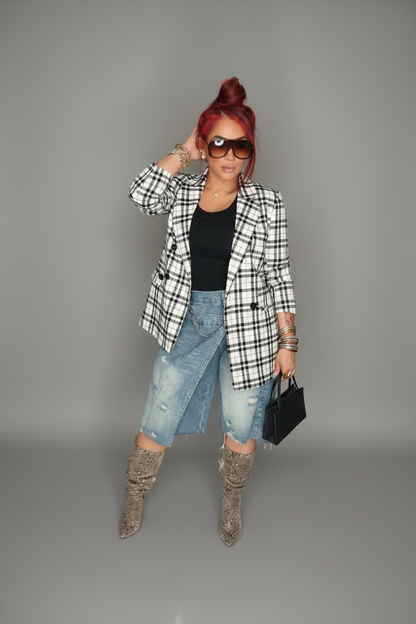 The Bella Mix Polka Blazer