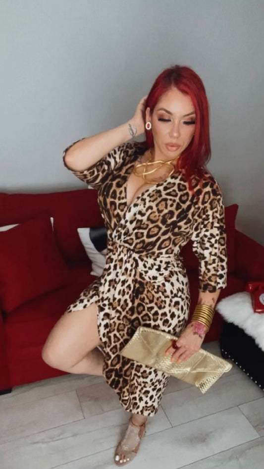 VANESSA LEOPARD DRESS