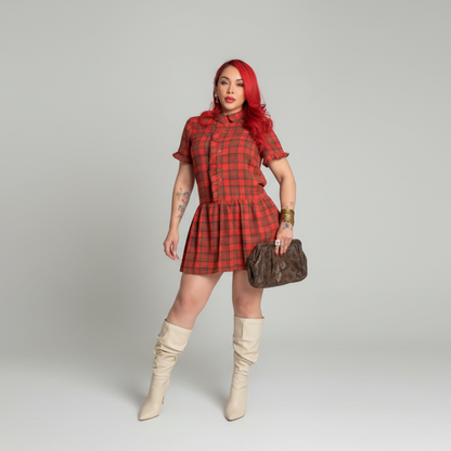 ALLISON PLAID DRESS