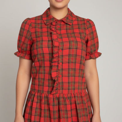 ALLISON PLAID DRESS