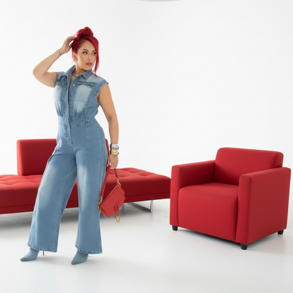 TALIA DENIM JUMPSUIT