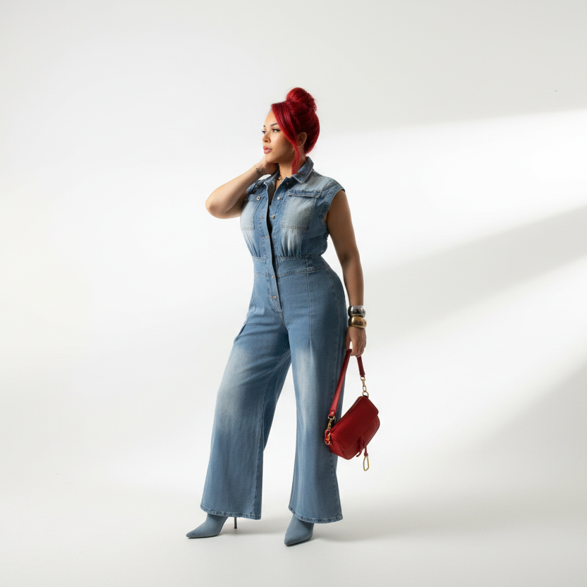 TALIA DENIM JUMPSUIT