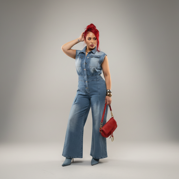TALIA DENIM JUMPSUIT