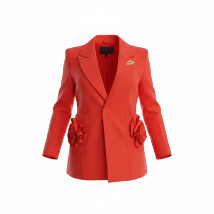 LADY IN RED BLAZER