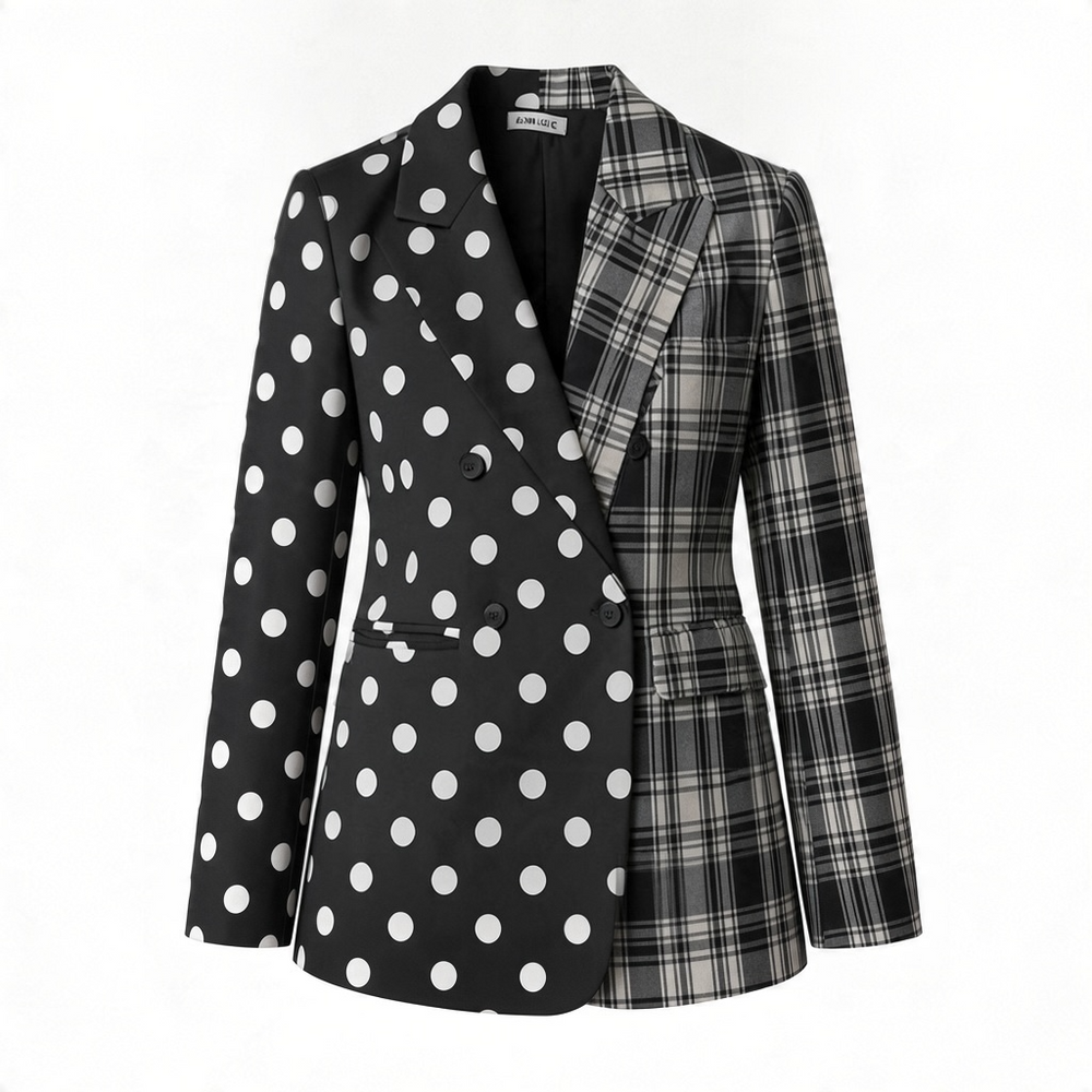 The Bella Mix Polka Blazer