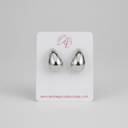 Tear Drop Purple Earrings