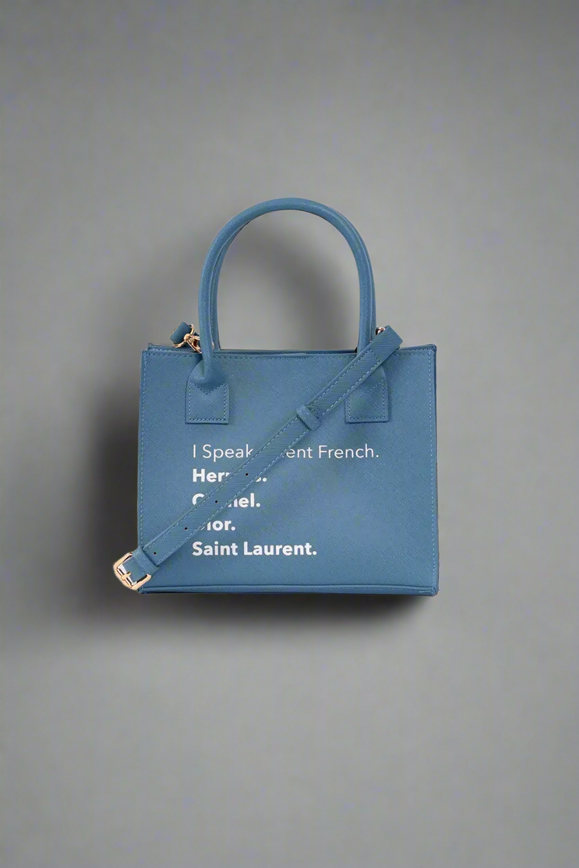 Milan Mini Tote Bag (Denim Blue)