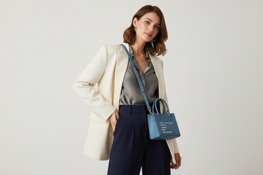 Milan Mini Tote Bag (Denim Blue)