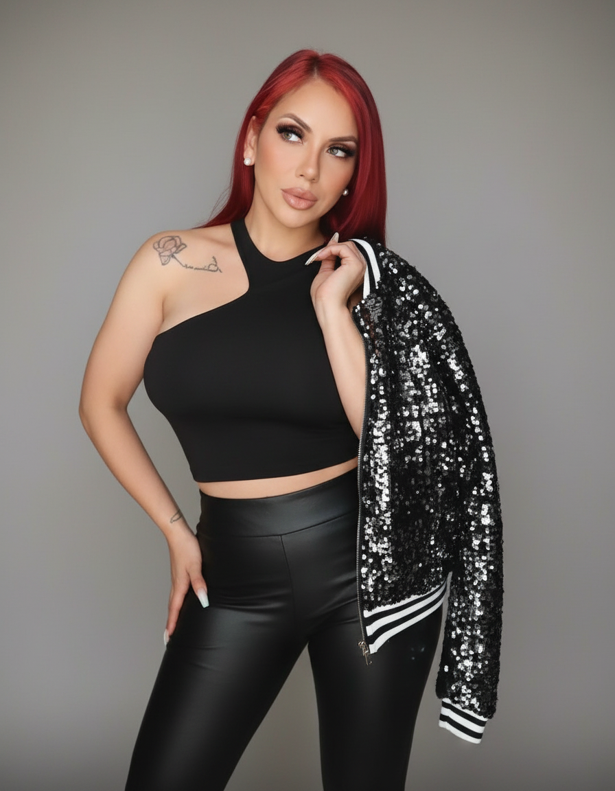 SPARKLE ME JACKET (BLACK)